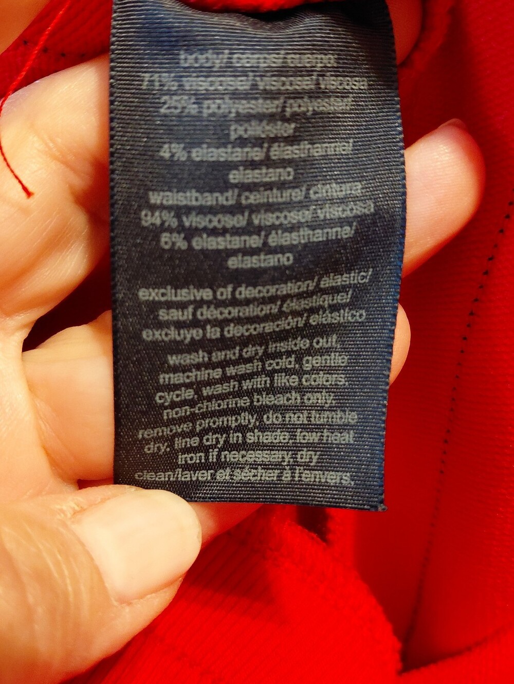 Tommy Hilfiger Red Midi Athletic Soft Skirt - Picture 4 of 8